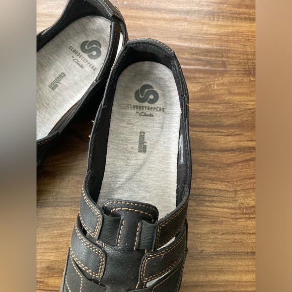 Cloudsteppers by Clarks Black Slip-On Loafers - Picture 2 of 5